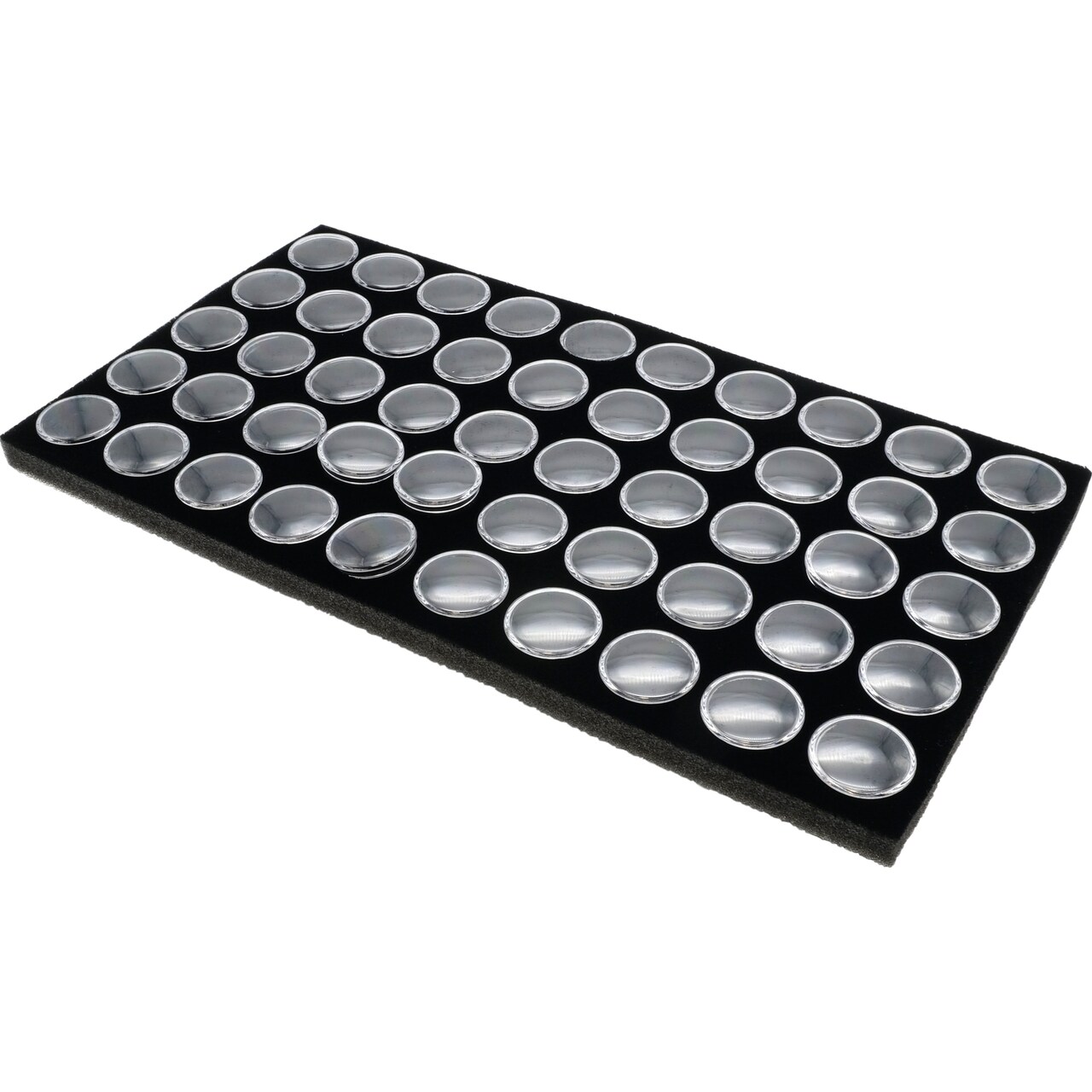 Black Gem Jar Jewelry Tray Insert Gemstone Display Clock Parts Unit
